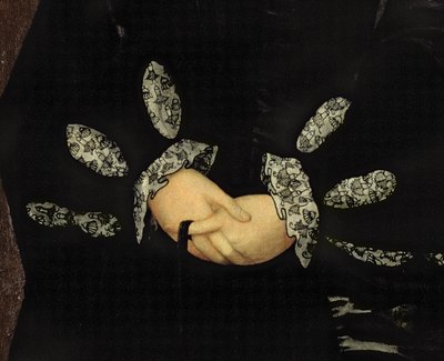Blackwork embroidery (detail) by Guillaume Scrots